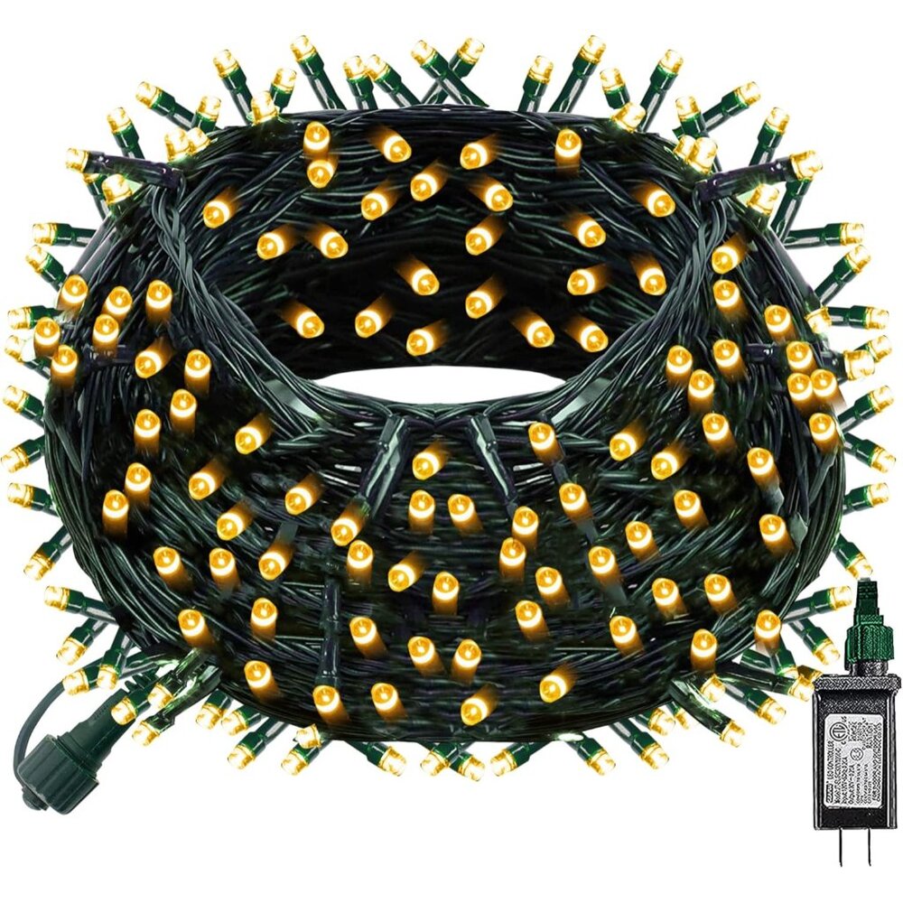Christmas String Lights, 100 LED 33 FT Connectable Fairy Lights with 8 Modes, Wa
